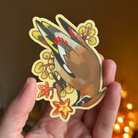 Image 2 of bohemian waxwing sticker