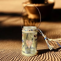 Image 6 of  Wildflower Rustic Heart Candle Holder - Small Jar - 202501