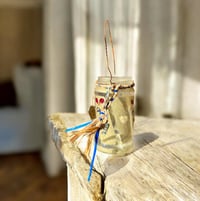 Image 5 of  Wildflower Rustic Heart Candle Holder - Small Jar - 202501