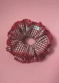 Image 2 of Cranberry Ruffle Scrunchie 