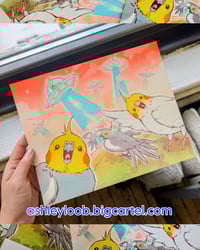 Image 2 of Extraterres-tiel 4 color risograph print