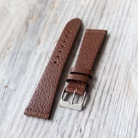 Image 1 of Classic Mid Brown Pigskin Strap - Stitchless