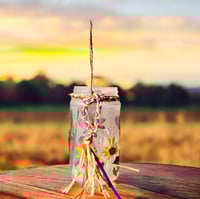 Image 3 of Wildflower Rustic Heart Candle Holder - Small Jar - 202502