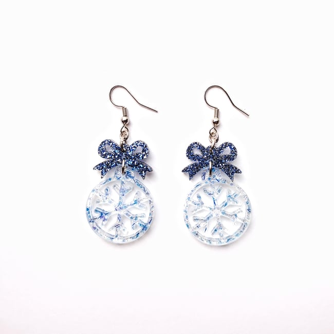 Snowflake Ornament Earrings