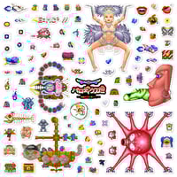 Image 1 of Parodius Da! Shinwa kara Owarai e Arcade Sticker/Magnet Sets (93 Pieces)
