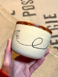 Image 2 of ‘Heart on the Line’ Horse Mug (Red)