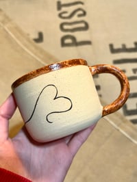 Image 3 of ‘Heart on the Line’ Horse Mug (Red)