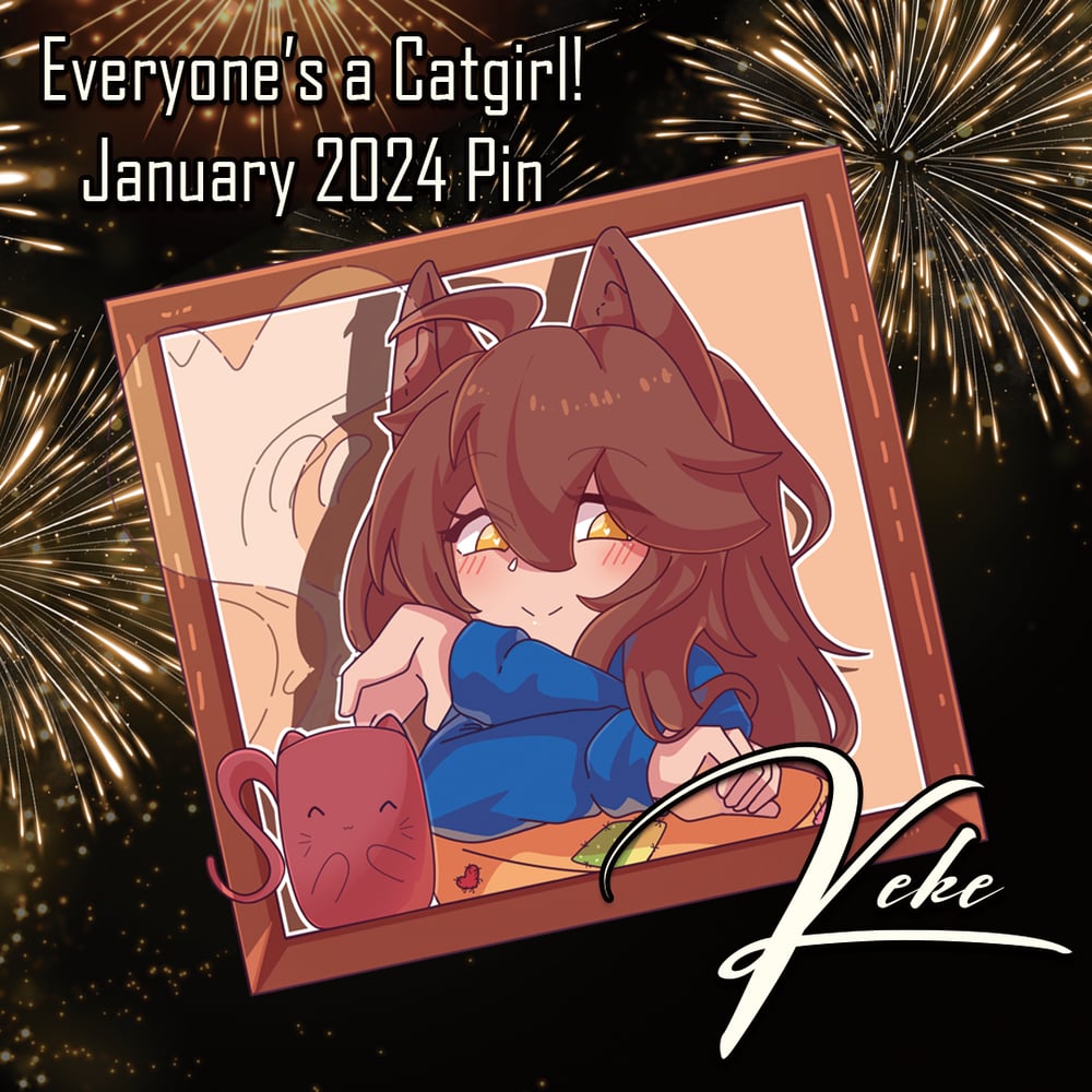 Image of Keke, Zahra, Matt, and Ai 2024 Patreon Acryic Pins