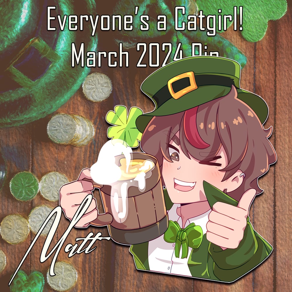 Image of Keke, Zahra, Matt, and Ai 2024 Patreon Acryic Pins