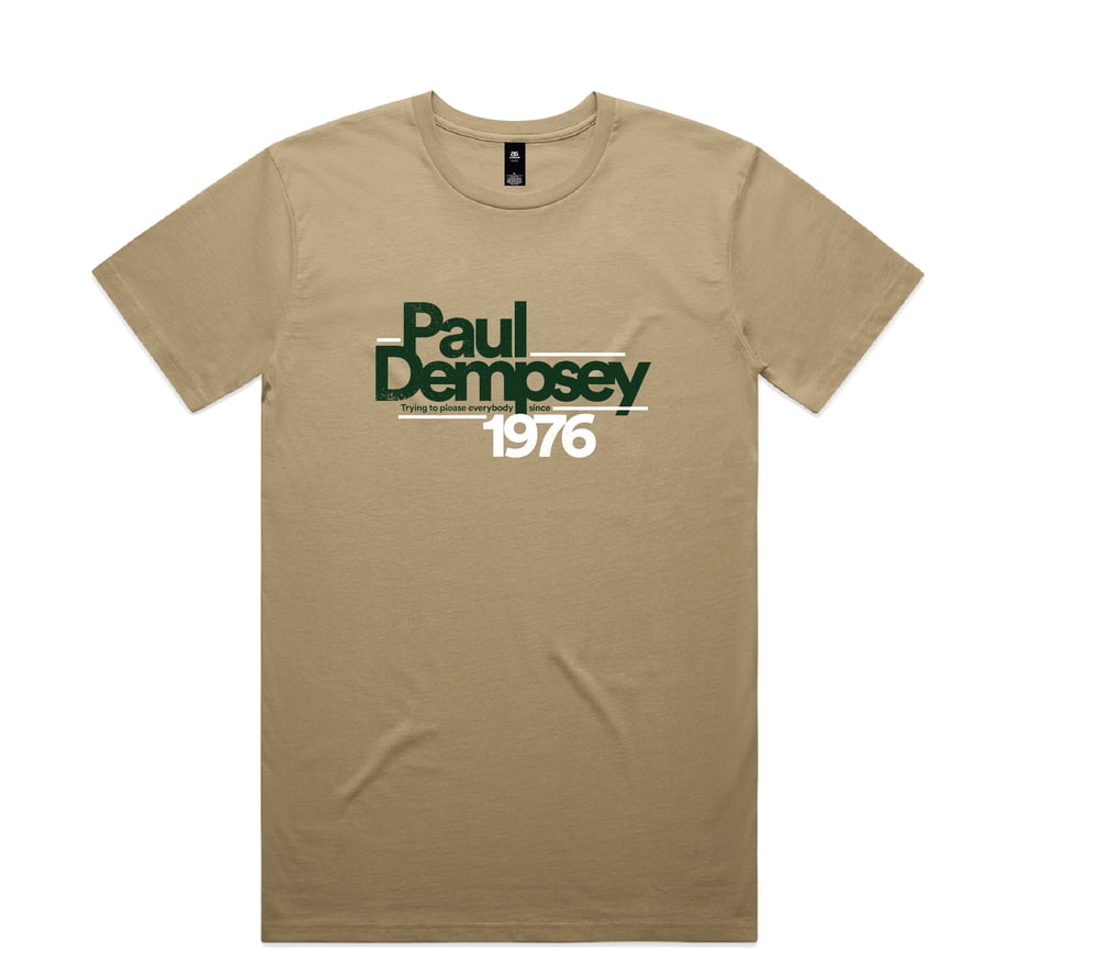 Image of Paul Dempsey 1976 tee - sand