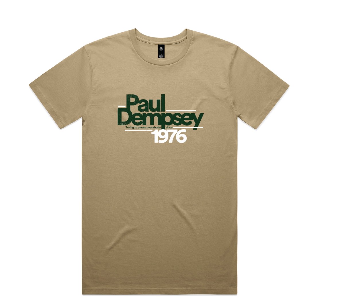 Image of Paul Dempsey 1976 tee - sand