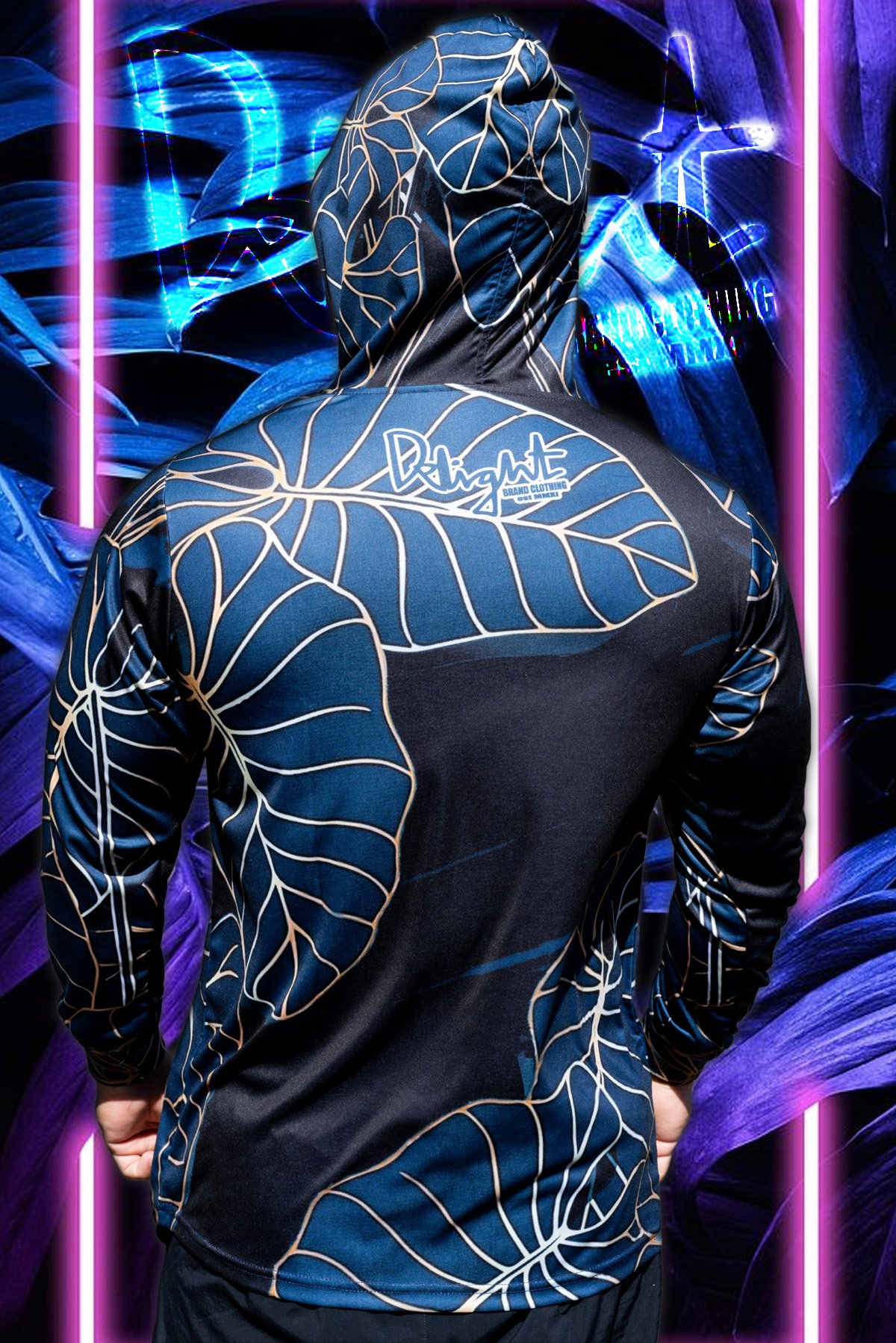 Black/Golden Kalo - Long Sleeve with Hood