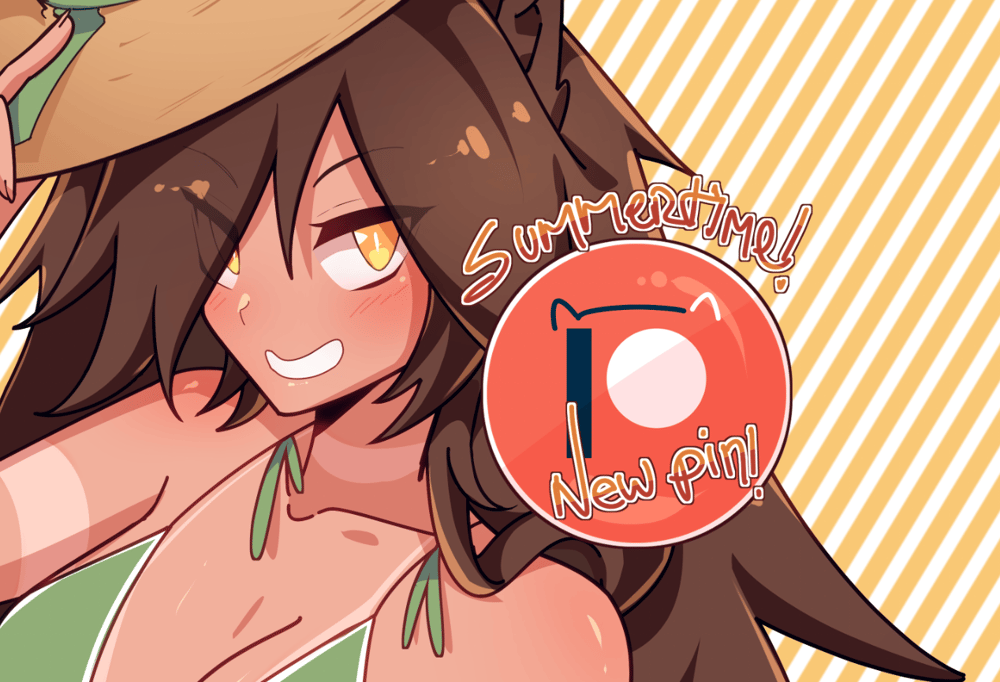 Image of Elias, Mia, and Keke 2025 Patreon Acryic Pins