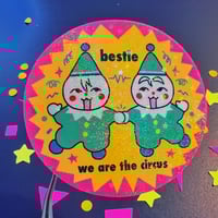 Image 3 of Clown Besties Sticker & Button
