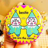 Image 1 of Clown Besties Sticker & Button