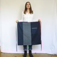 Image 6 of Was £118 now £88.50. One of a Kind Denim Patchwork Waist Apron, Upcycled Fabric Offcuts No16:1