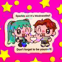 Miku and Jerma Wednesday Sticker