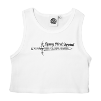 Image 1 of Sword - Cropped Waffle Tank