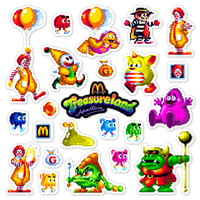 Image 1 of McDonald's Treasure Land Adventure Sticker/Magnet Sets (23 Pieces)
