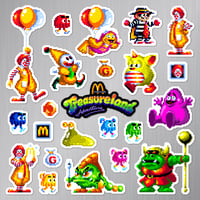 Image 2 of McDonald's Treasure Land Adventure Sticker/Magnet Sets (23 Pieces)