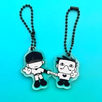 Image 1 of  Battery (Batter x Zacharie) Magnetic Keychain Set