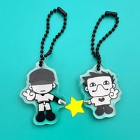 Image 2 of  Battery (Batter x Zacharie) Magnetic Keychain Set