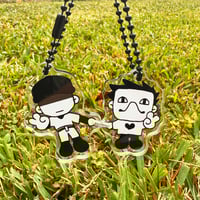 Image 4 of  Battery (Batter x Zacharie) Magnetic Keychain Set
