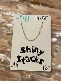 Image 2 of 14k Gold Filled 16” Cable Chain