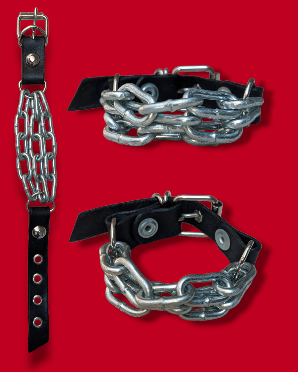 Heavy Relics Leather Cuffs