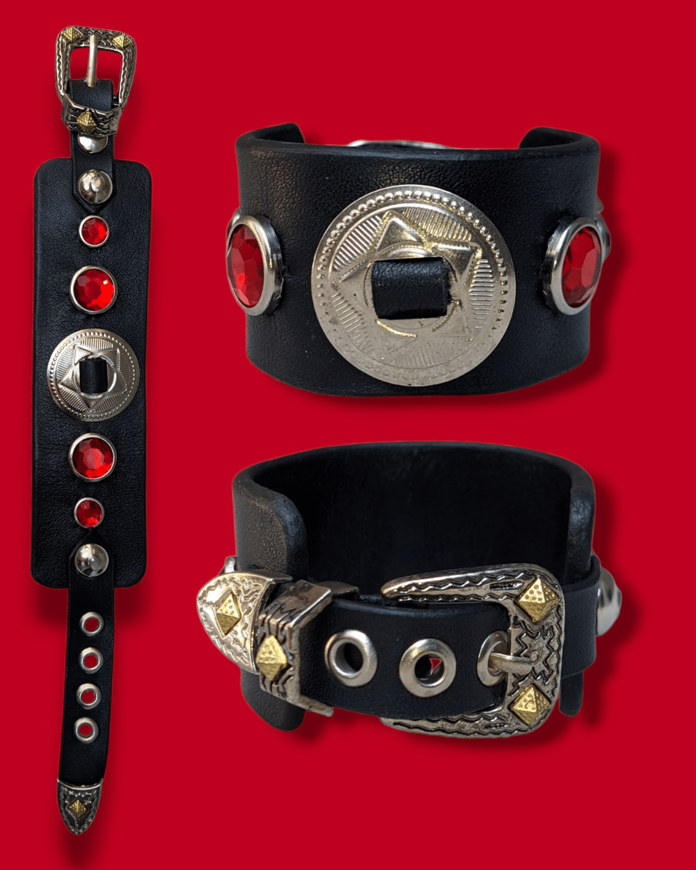 Heavy Relics Leather Cuffs