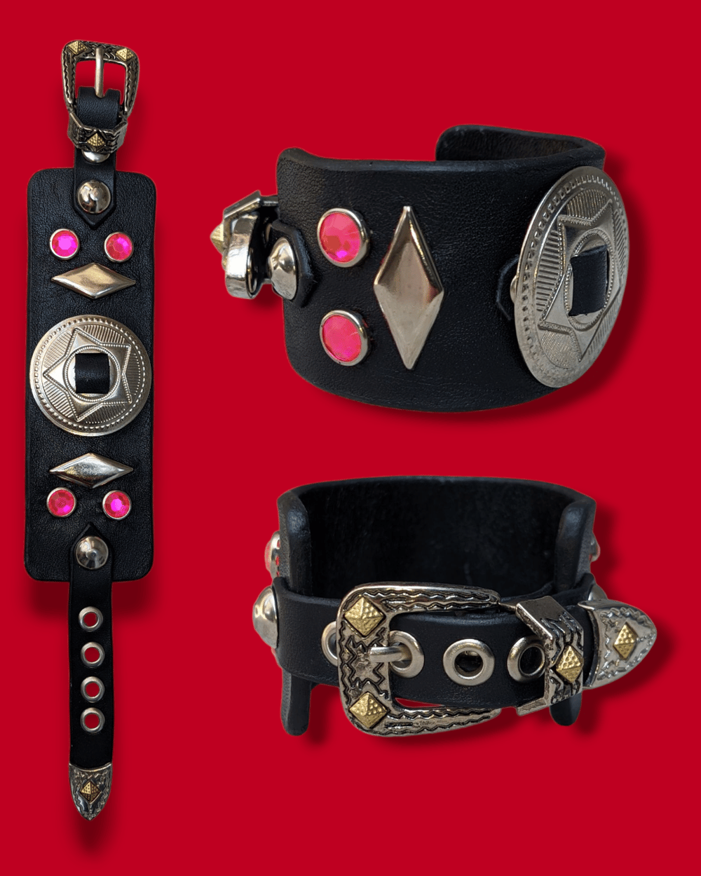 Heavy Relics Leather Cuffs