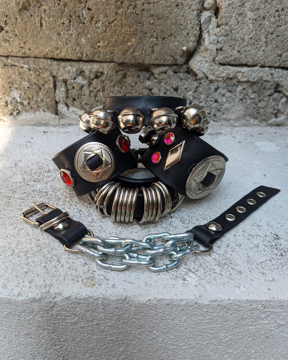 Heavy Relics Leather Cuffs