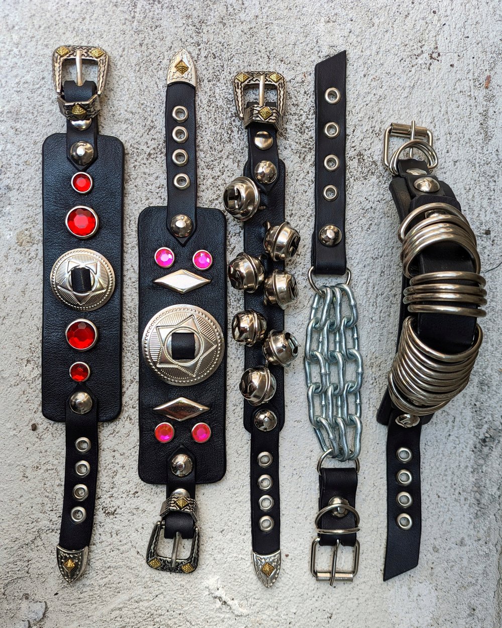 Heavy Relics Leather Cuffs