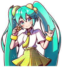 Lemon Melon Cookie Miku Sticker