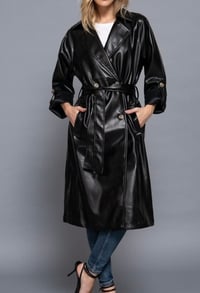 Image 1 of Black Trench Coat