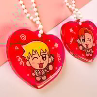 Image 2 of Saul & Reigen Heart Keychains