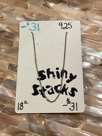 Image 2 of Shimmering Sterling Silver 18” Cable Chain