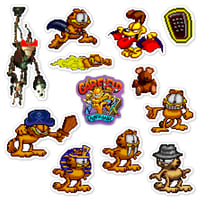 Image 1 of Garfield: Caught in the Act Sticker/Magnet Sets (12 Pieces) 