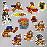 Image 2 of Garfield: Caught in the Act Sticker/Magnet Sets (12 Pieces) 