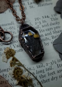 Image 4 of Quartz Coffin Pendant - Butterfly