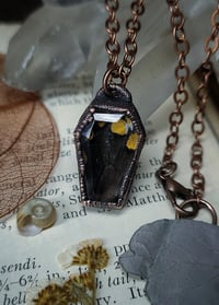 Image 5 of Quartz Coffin Pendant - Butterfly