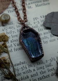 Image 2 of Quartz Coffin Pendant - Damselfly