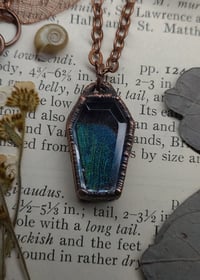 Image 4 of Quartz Coffin Pendant - Damselfly