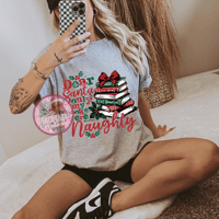 Naughty Christmas Books Graphic Tee (Sport Grey Version)
