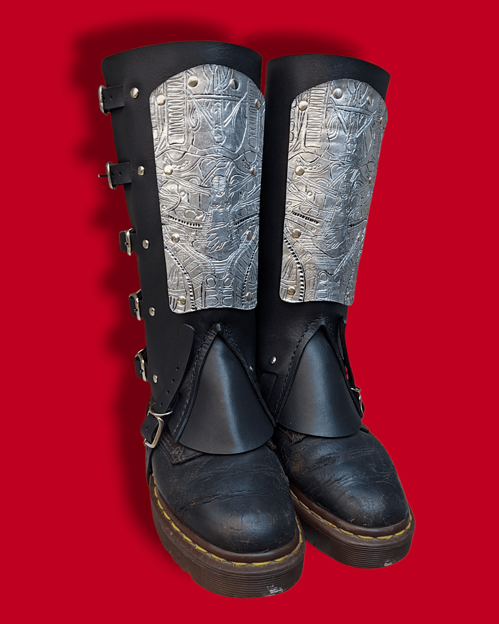 Ready to Ship Deviated Instinct Leather Gaiters