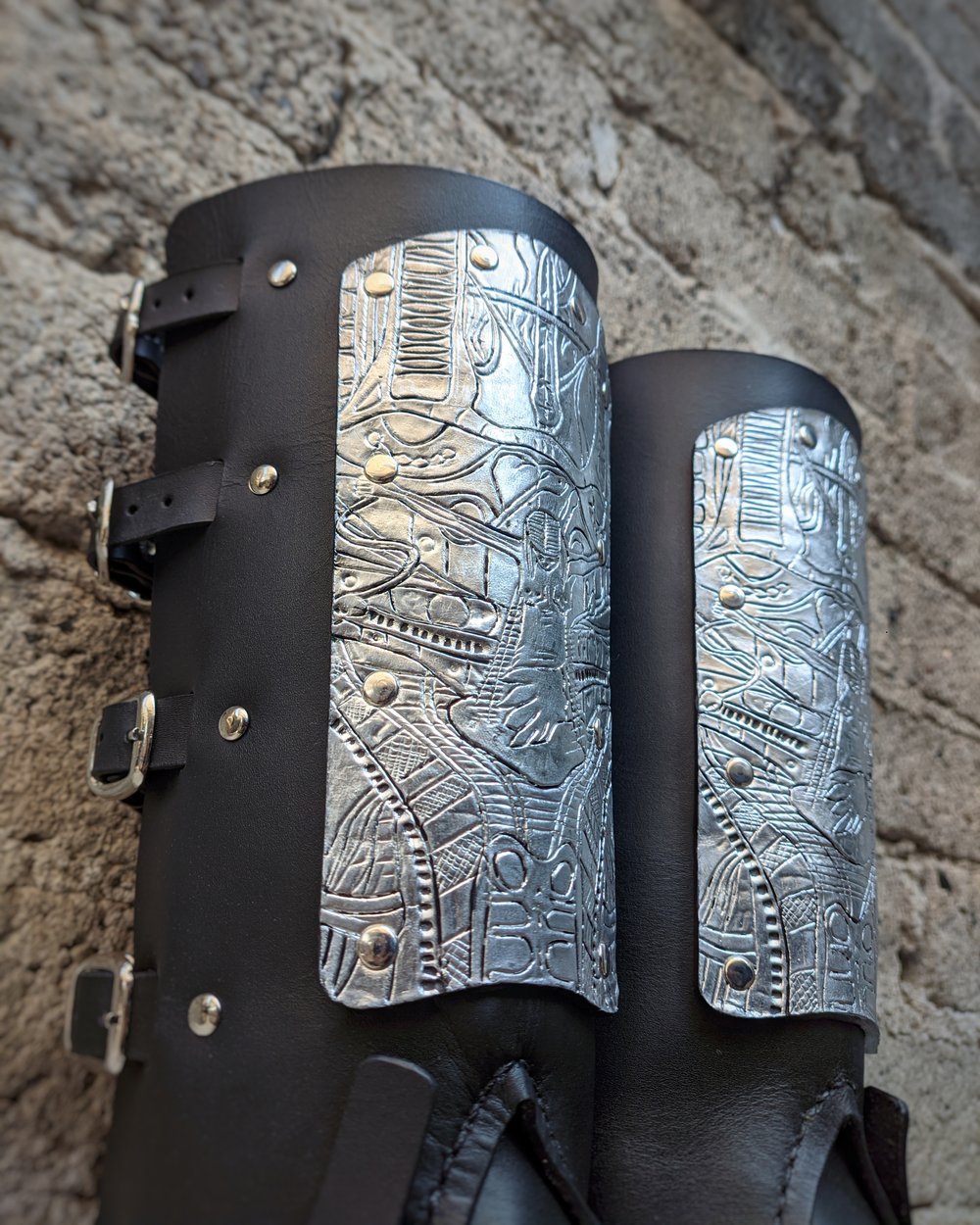 Ready to Ship Deviated Instinct Leather Gaiters