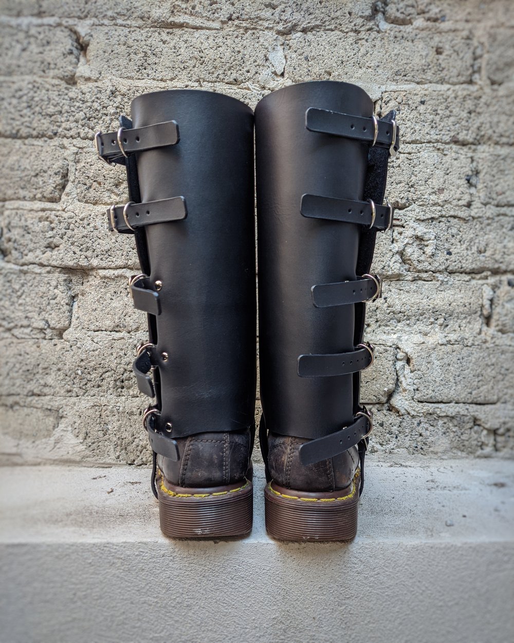 Ready to Ship Deviated Instinct Leather Gaiters