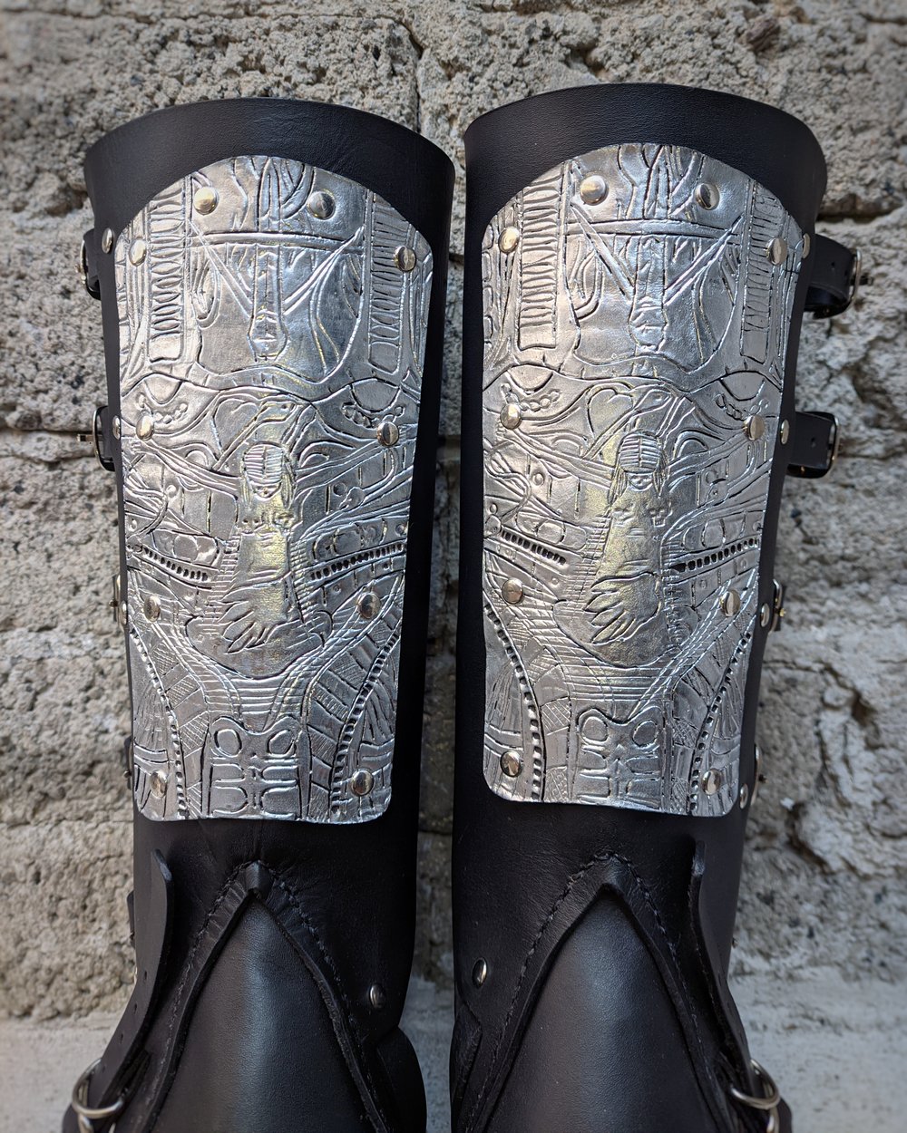 Ready to Ship Deviated Instinct Leather Gaiters
