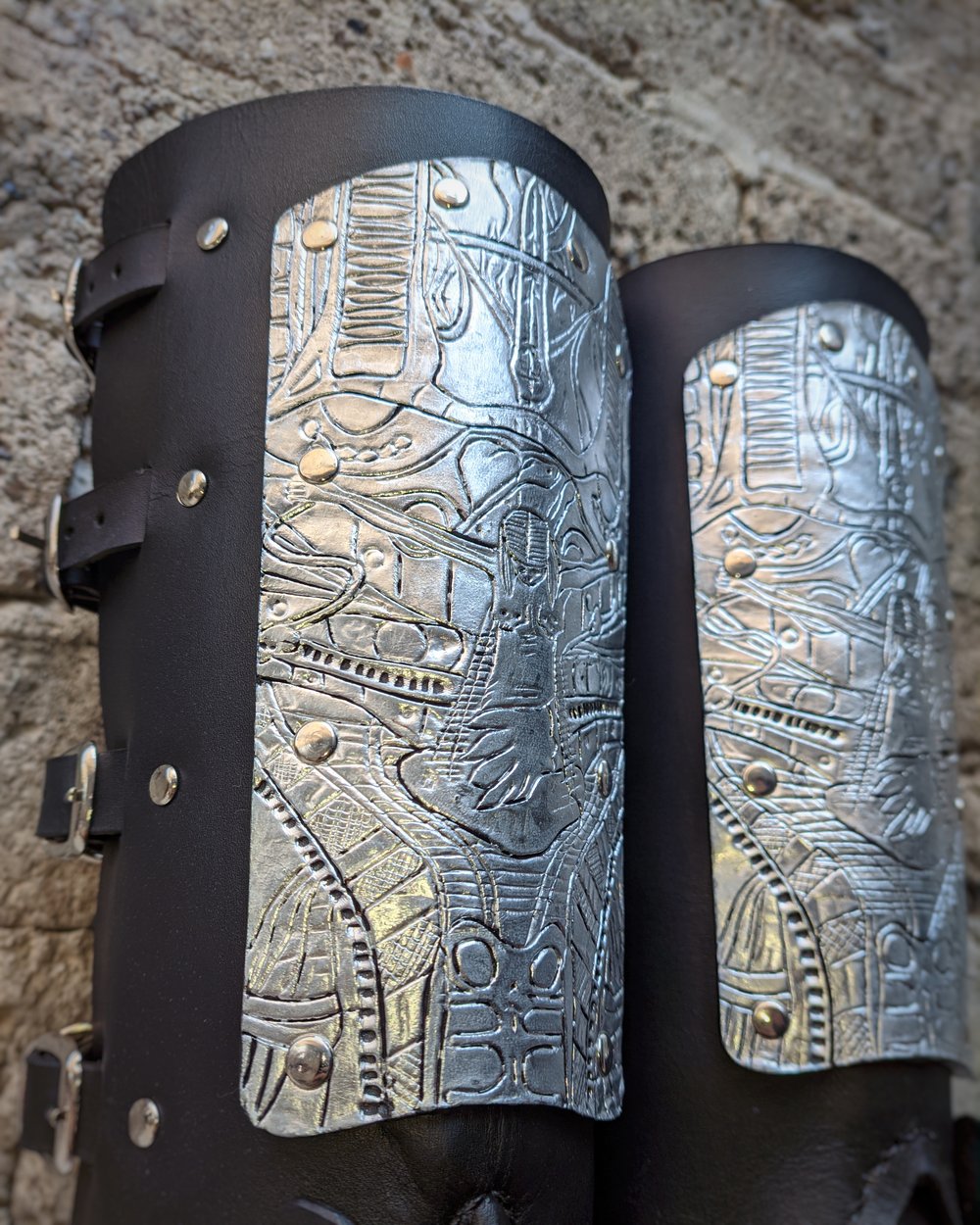 Ready to Ship Deviated Instinct Leather Gaiters