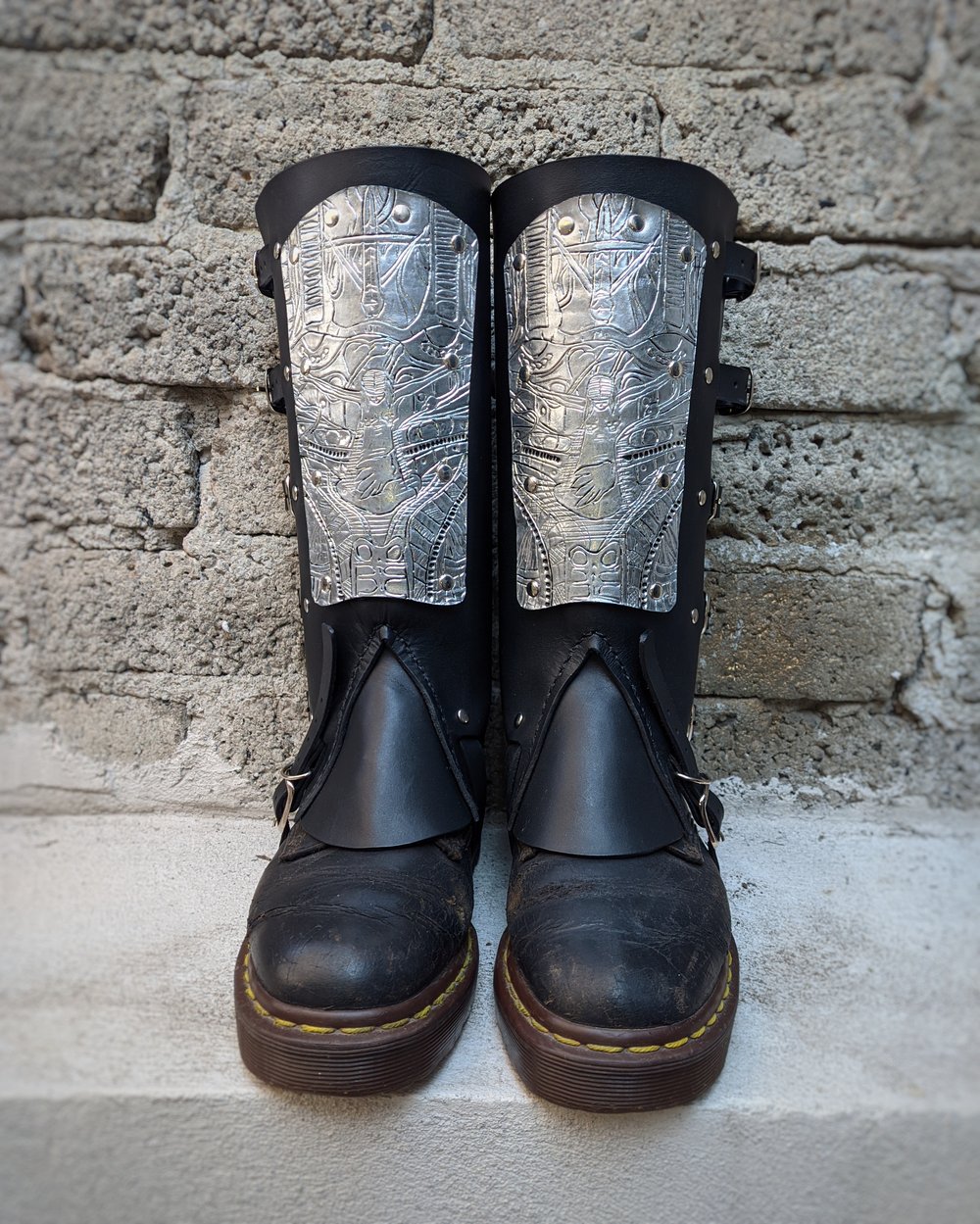 Ready to Ship Deviated Instinct Leather Gaiters